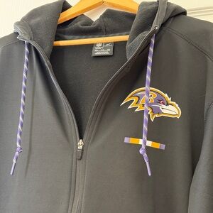 NFL Onfield Apparel Ravens Black Dri-Fit Hoodie